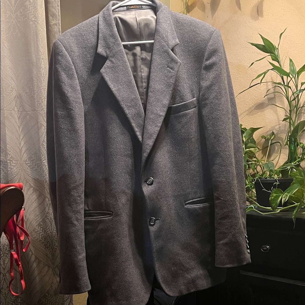 Elegant Charcoal Men's Blazer